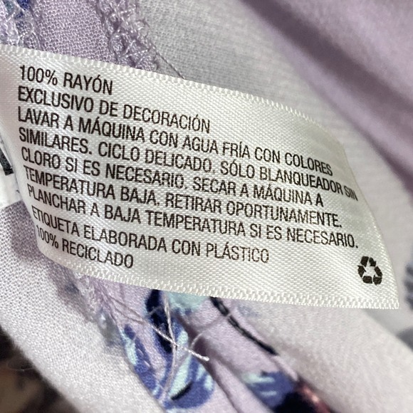 Knox Rose Lavender Floral Tassel Kimono Cardigan Open Front Boho Romantic ML - Picture 5 of 8